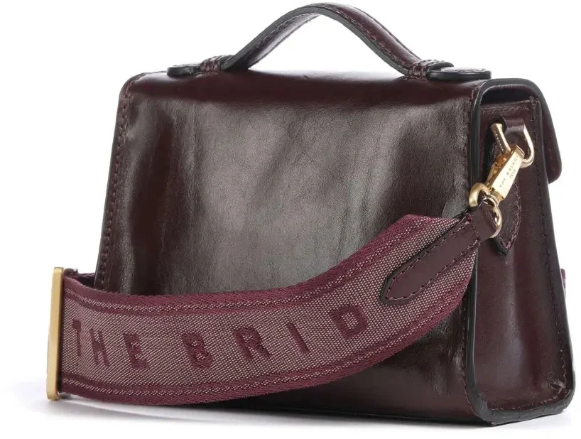 Сумка The Bridge Irene 04520501/YF, бордовая, натур.кожа