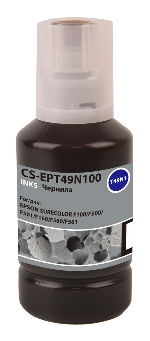 Чернила Cactus CS-EPT49N100, 140мл, черный, совместимые, для Epson SureColor SC-F100/F500 (CS-EPT49N100)