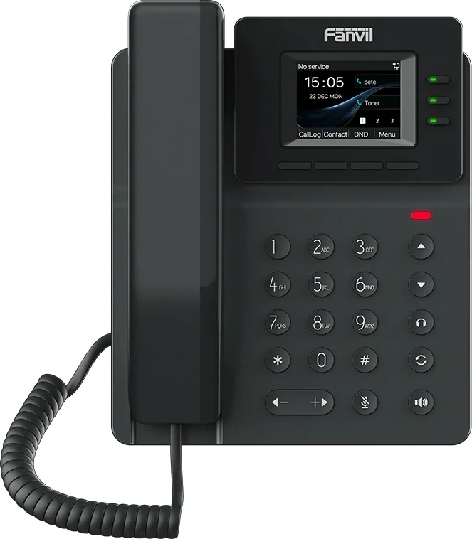 SIP-телефон Fanvil V60W, 4 акк., 2.4" цвет.экран, PoE, Wi-Fi 6, BT 5.4