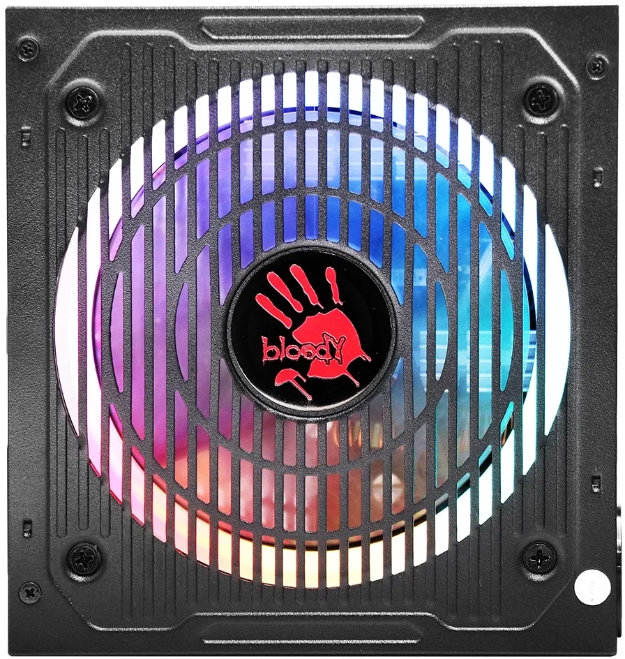 Блок питания Bloody ATX 750W BD-PS750G 80+ gold (20+4pin) APFC 120mm fan color LED 6xSATA Cab Manag RTL BD-PS750G-MR