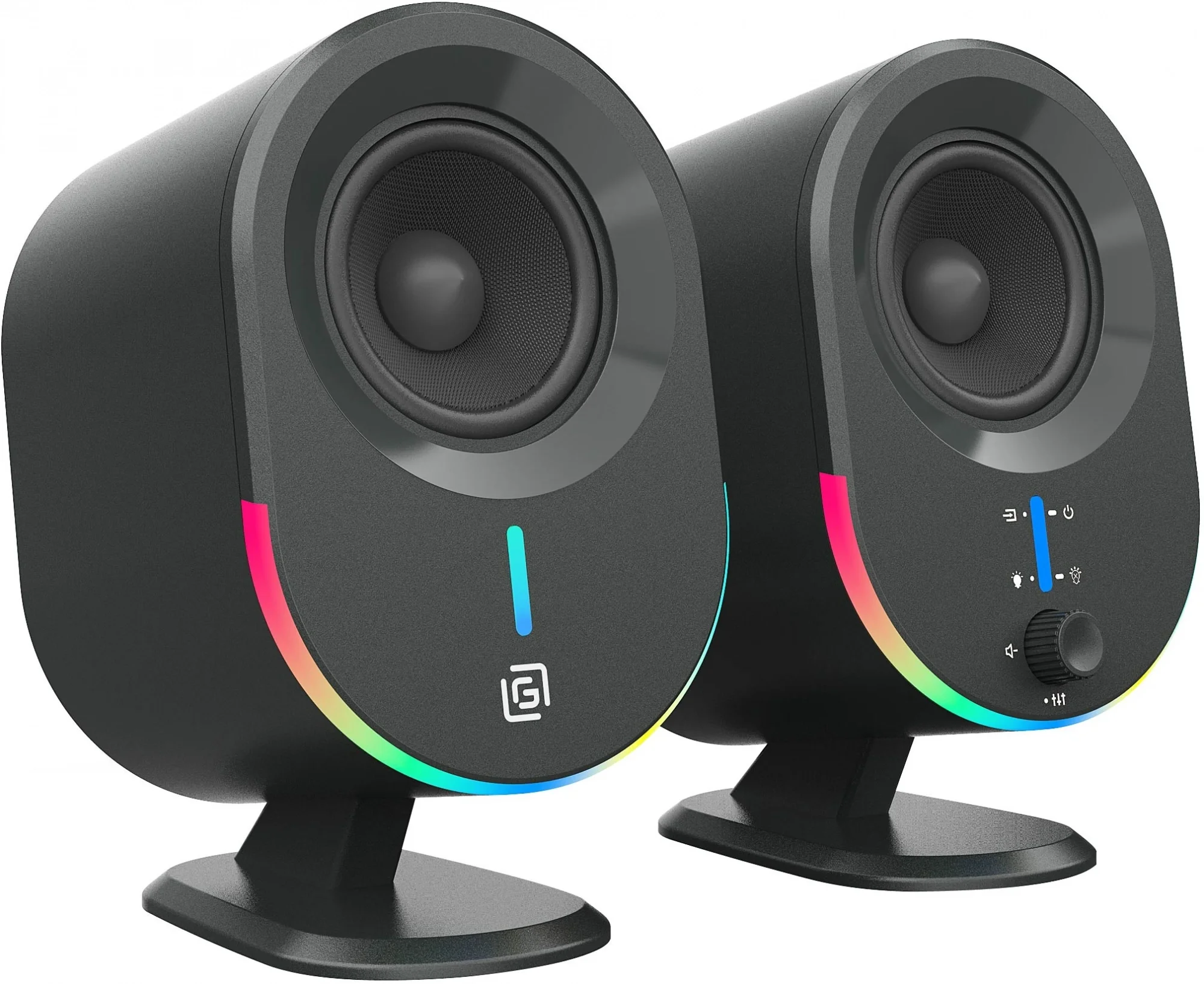 Портативная колонка Oklick OK-303A, 2.0, черный, 20 Вт, Bluetooth