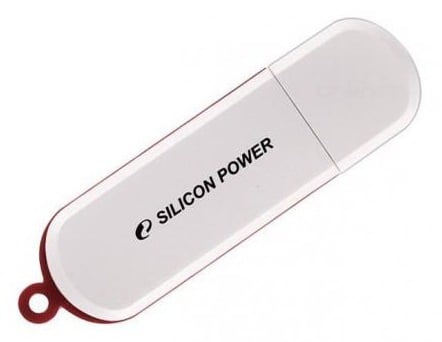 Флеш накопитель 64Gb USB 2.0 Silicon Power Luxmini Luxmini 320, белый (SP064GBUF2320V1W)