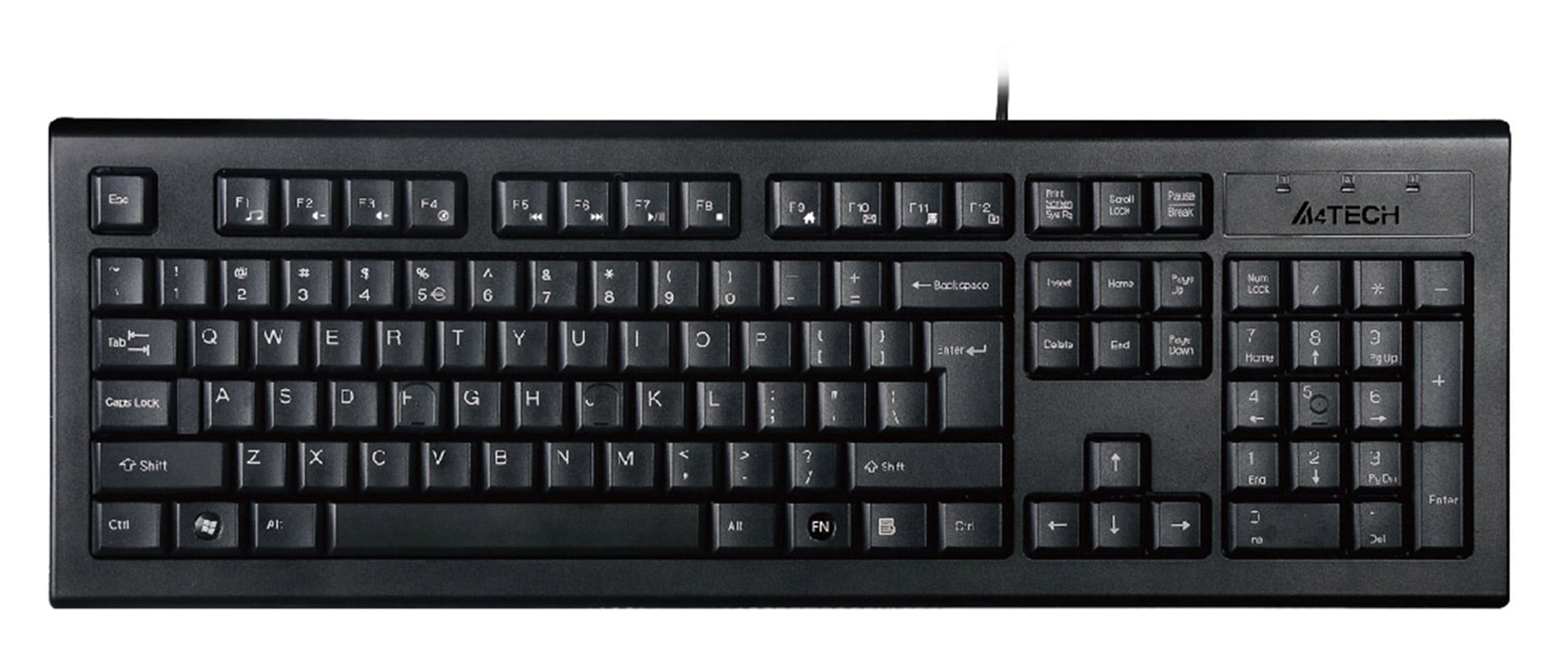 <075251> Комплект проводной (клавиатура+мышь) A4Tech KR-8520D черный [KR-8520D]