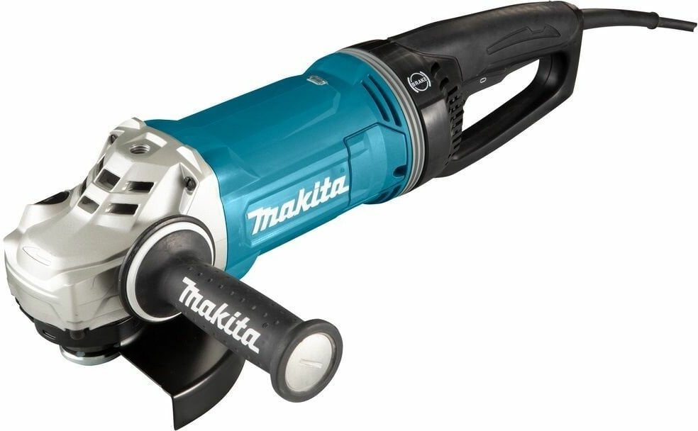 Угловая шлифовальная машина Makita GA7071X1 180 мм , 2800 Вт, 8500 об., AFT, D-обр.поворот. рукоятка, плавн. пуск,антивибр, поддержка об., расцепляющая муфта, тормоз дв., 6.2 кг