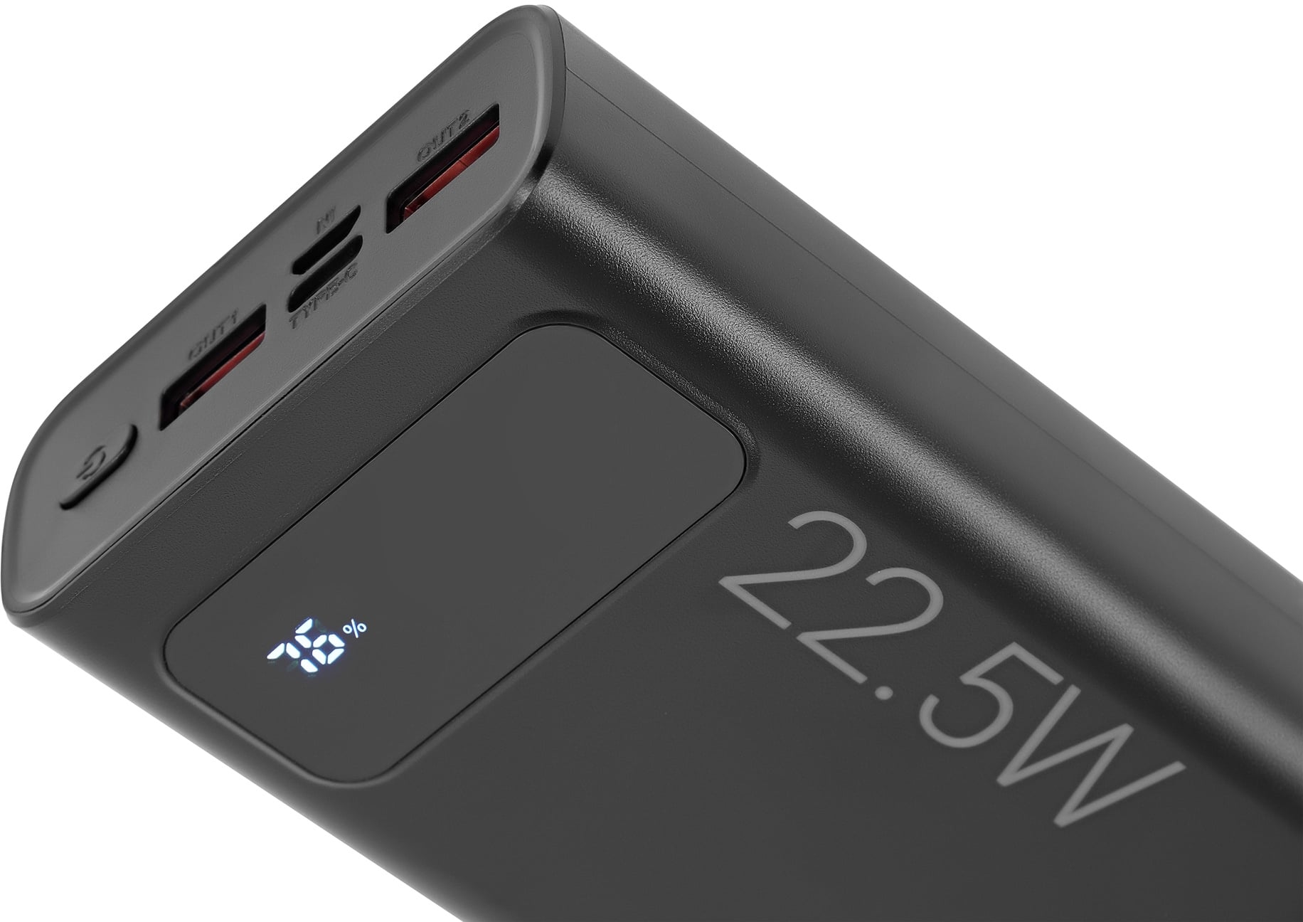 Портативный аккумулятор Power Bank Digma DGPF20A, 3xUSB Type A, Power Delivery 3.0/Quick Charge 3.0, 20 000mAh, Li-Pol, чёрный, DGPF20A22PBK