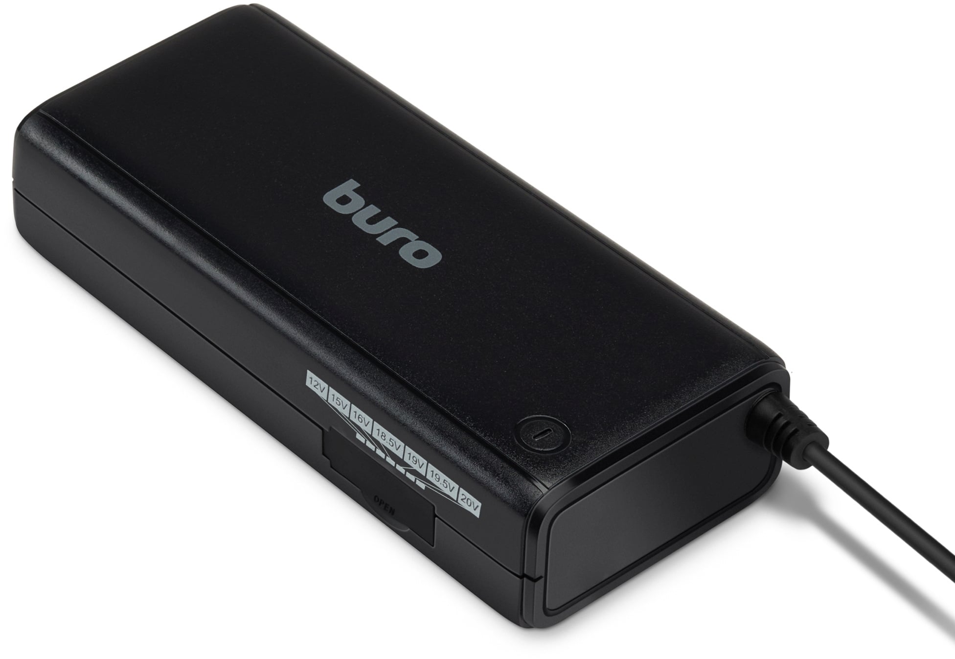 Блок питания Buro BUM-1187H90 ручной 90W 12V-24V 11-connectors от бытовой электросети LED индикатор