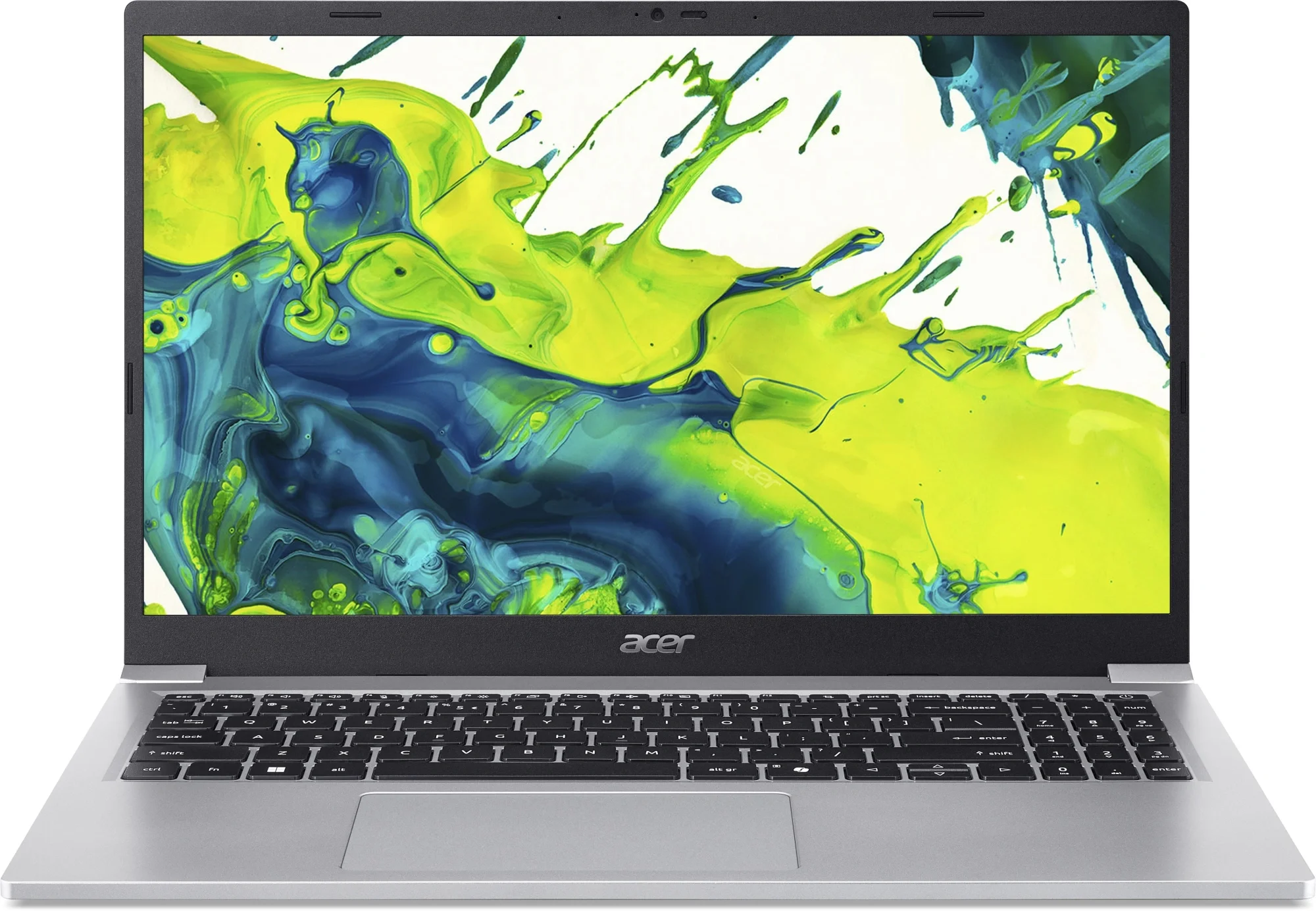 Ноутбук Acer Aspire Lite AL15-36P-C9XQ - 15.6", 1920x1080 (Full HD), 300-nit, Intel Processor N150 800MHz, DDR4 8 ГБ, SSD 256 ГБ, Intel Graphics, Bluetooth, Wi-Fi, 2cell, 6 000mAh, серебристый, ОС не установлена, NX.DGJCD.004