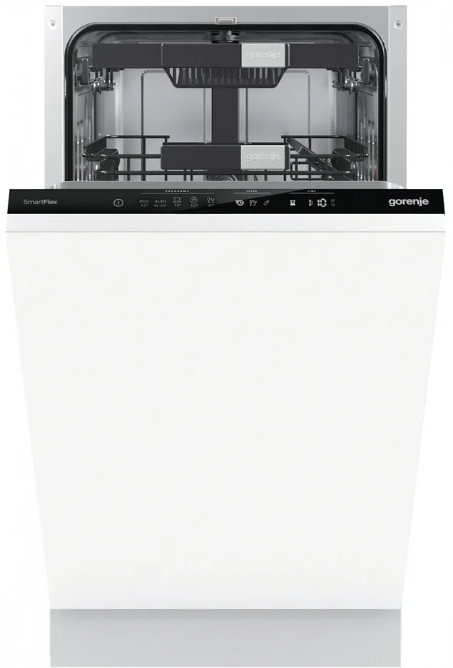 Встраиваемая посудомоечная машина Gorenje GV572D10, черный, 44.8 см, 11 компл., 44 дБ, класс A+++