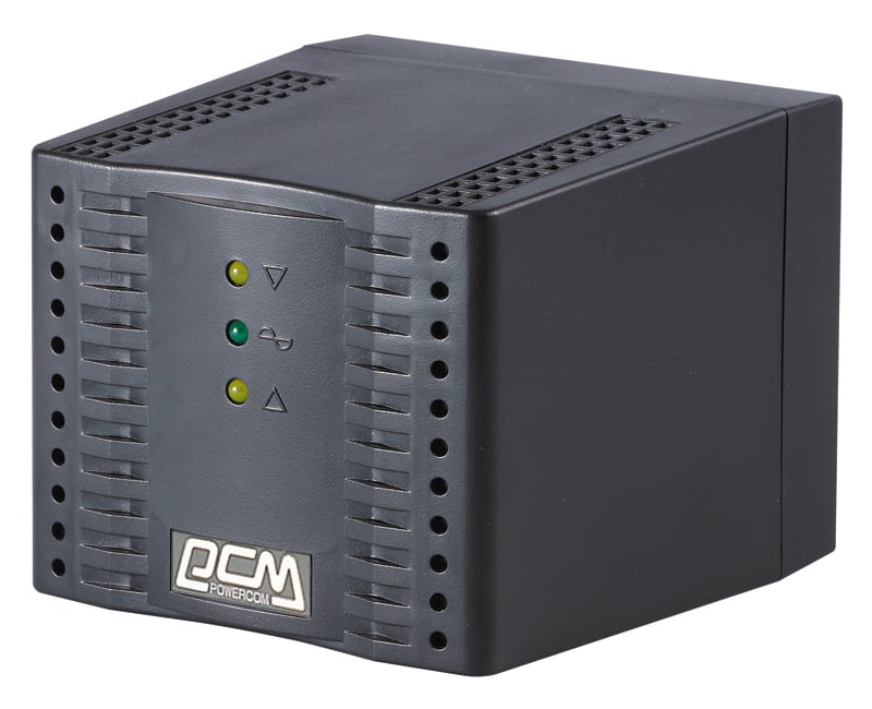 Стабилизатор напряжения TCA-3000 Black/ Powercom TCA-3000 Black Tap-Change, 1500W