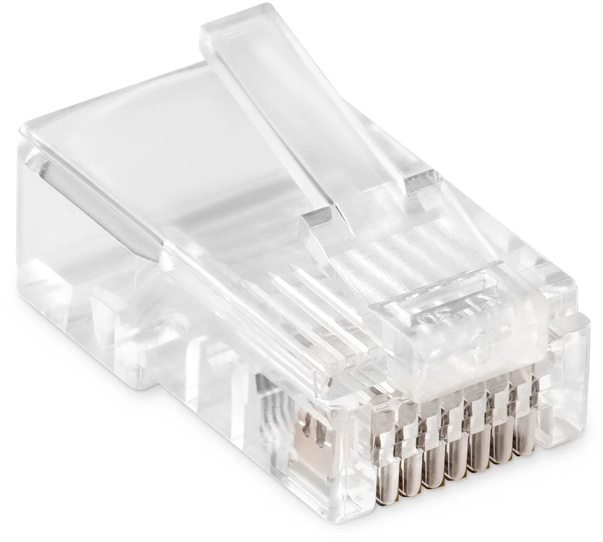 BU-CONRJ45-50PCS  Коннектор Buro  ()  RJ45  прозрачный (упак.:50шт)