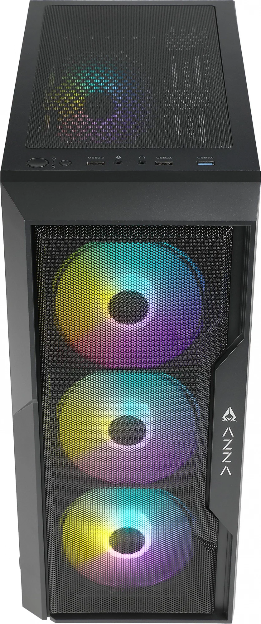 Корпус Azza CSAZ-290 FIGHTER, ATX, черный, без БП