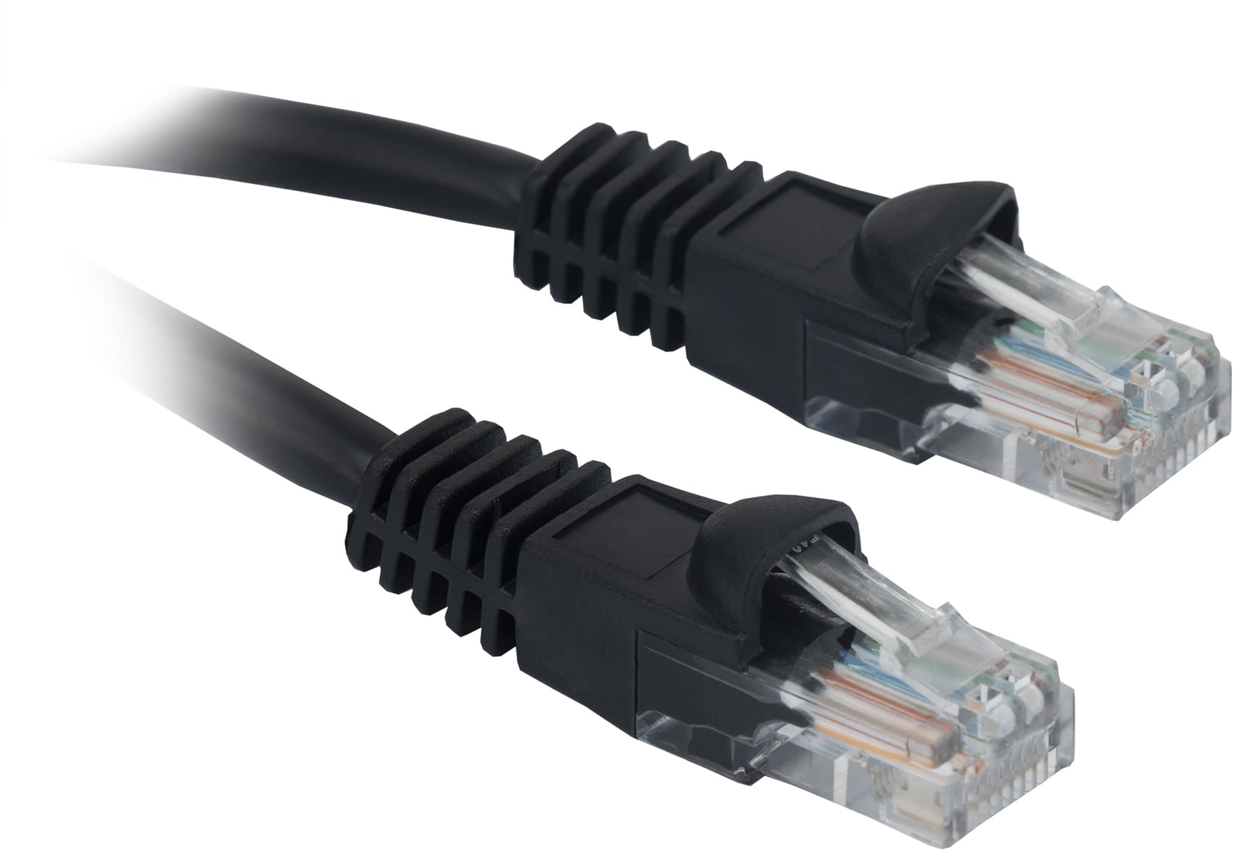 Патч-корд Buro UTP 4 пары cat.5E CCA molded 7м черный RJ-45 (m)-RJ-45 (m)