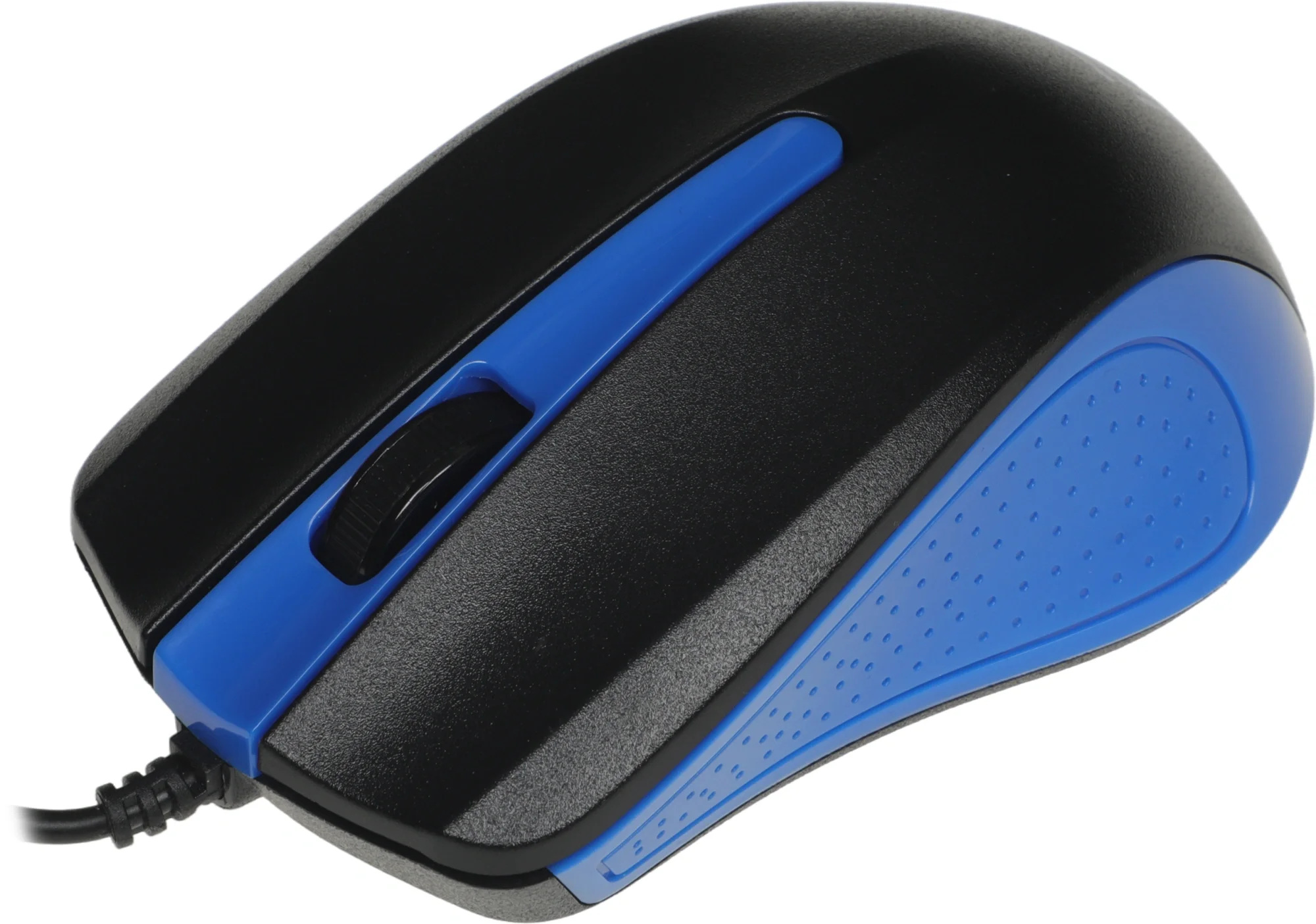 Oklick 225M черный/синий Мышь оптическая (1200dpi) USB (3but) [288233]