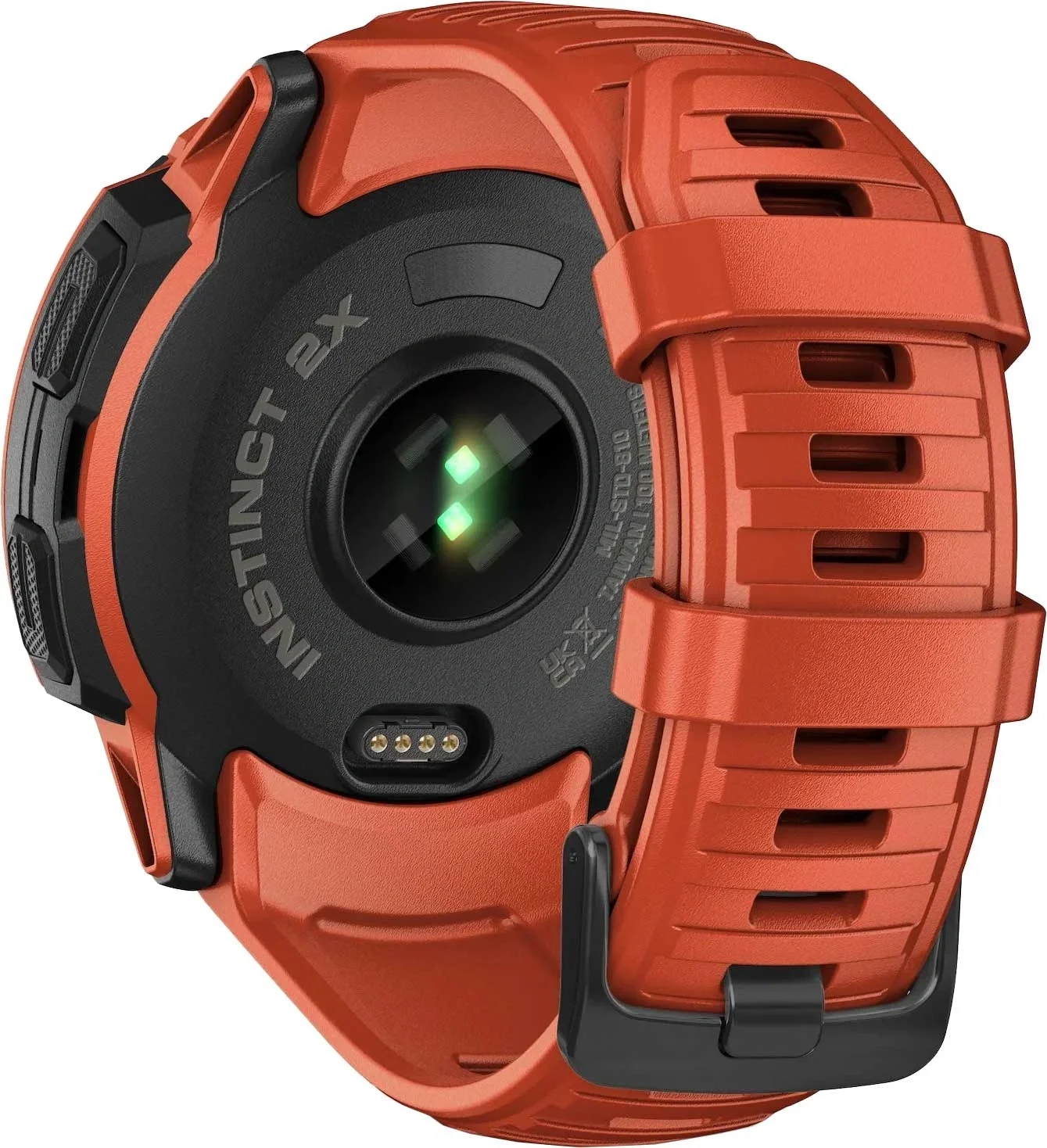 Смарт-часы Garmin Instinct 2X Solar 50мм 1" MIP корп.красный рем.красный (010-02805-01)