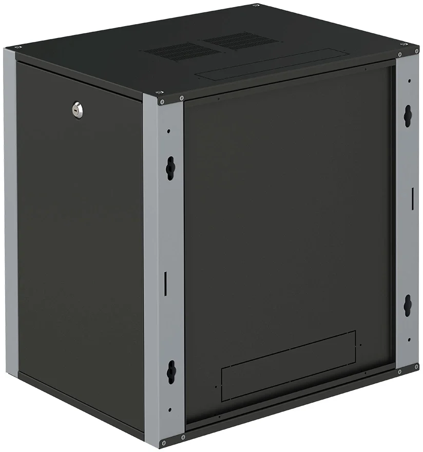 Шкаф коммутационный Sysmatrix (WP 6312.910) настенный 12U 600x350мм пер.дв.стекл 2 бок.пан. 60кг черный 200мм 20кг 585мм IP20 металл