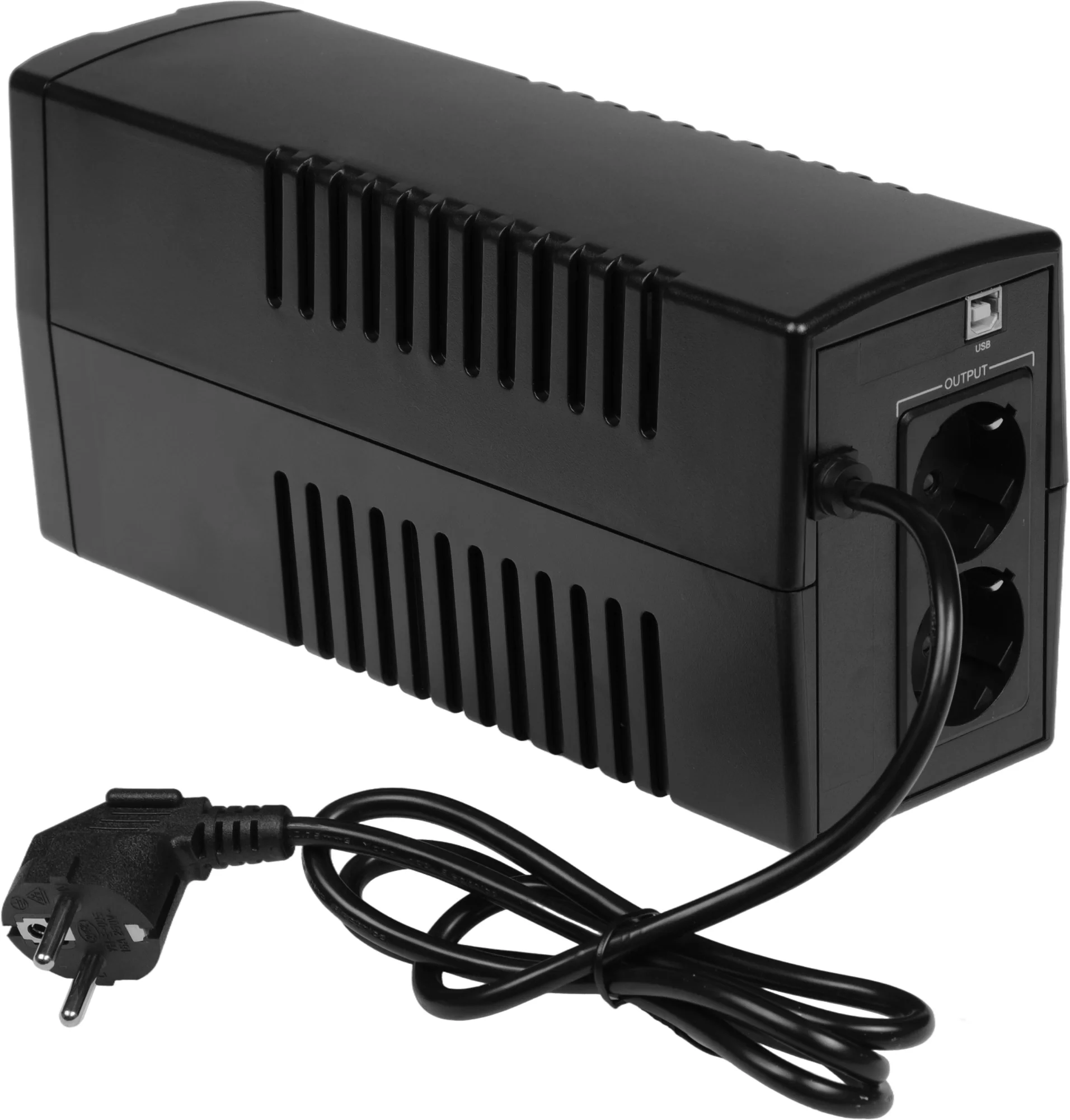 ИБП Импульс - ЮНИОР СМАРТ 600 ВА/360 Вт, Line-Interactive, in (220V / 230V / 240V Сетевой шнур (Schuko)), 2xSchuko, Tower, цвет чёрный, JS60114