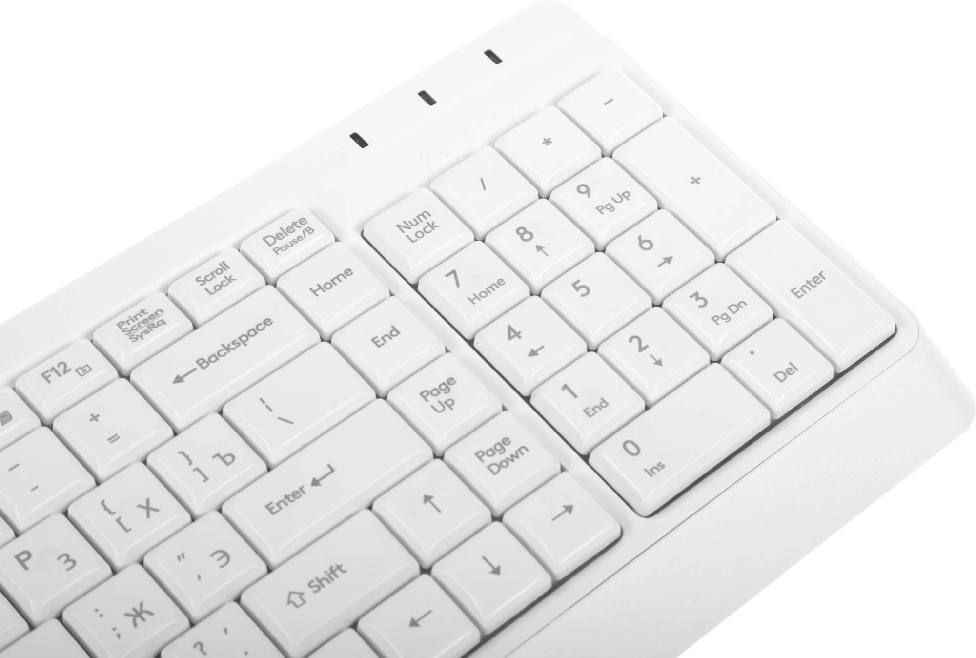 Клавиатура + мышь A4Tech Fstyler F1512 клав:белый мышь:белый USB (F1512 WHITE)