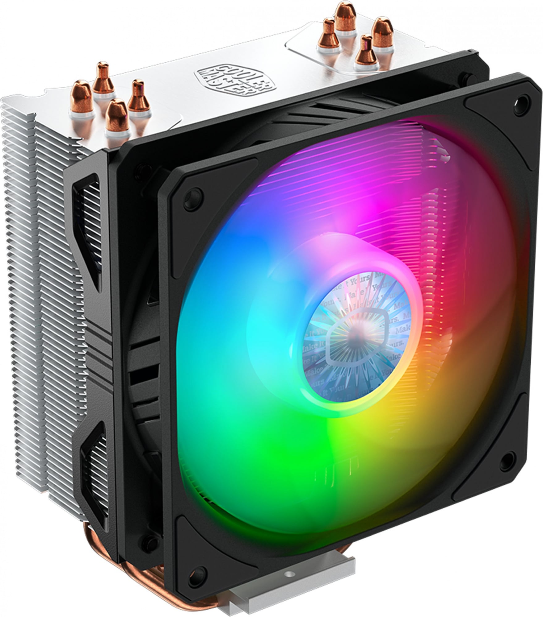 Устройство охлаждения(кулер) Cooler Master Hyper 212 Spectrum V2 ARGB Soc-AM5/AM4/1151/1200 серебристый/черный 4-pin 9-31dB Al+Cu 150W 465gr Ret (RR-2V2L-18PD-R1)