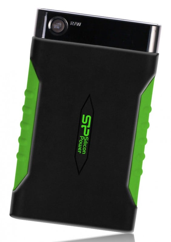 Silicon Power (SP010TBPHDA15S3K) Armor A15 Black-Green USB3.0  Portable 2.5"  HDD  1Tb EXT  (RTL)