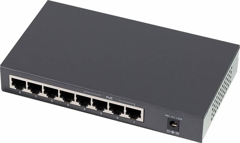 Коммутатор TP-Link TL-SF1008P, 4×PoE+, 66W PoE