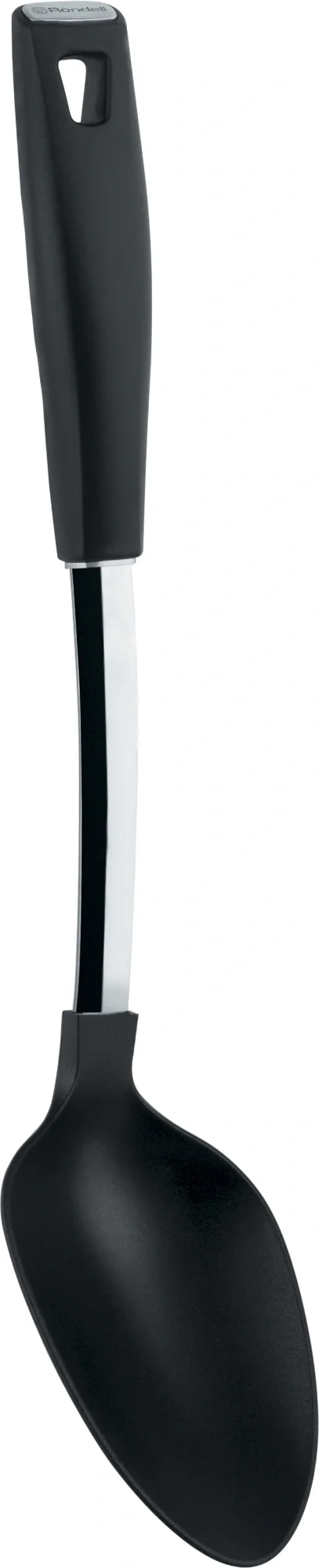 Ложка для первых/вторых блюд Rondell Anatomie RD-651 черный  упак.:картонная  подложка