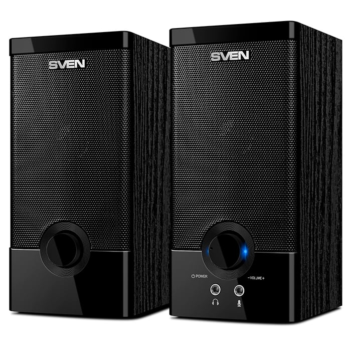 SVEN SPS-603, чёрный, акустическая система 2.0, мощность 2х3 Вт(RMS) (SV-015183)
