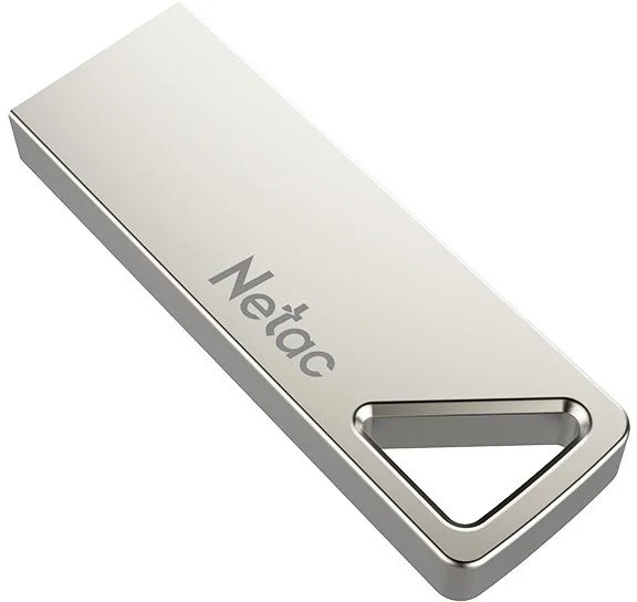 <111423> Флешка . 4Gb Netac U326 USB2.0 металлическая плоская [NT03U326N-004G-20PN]