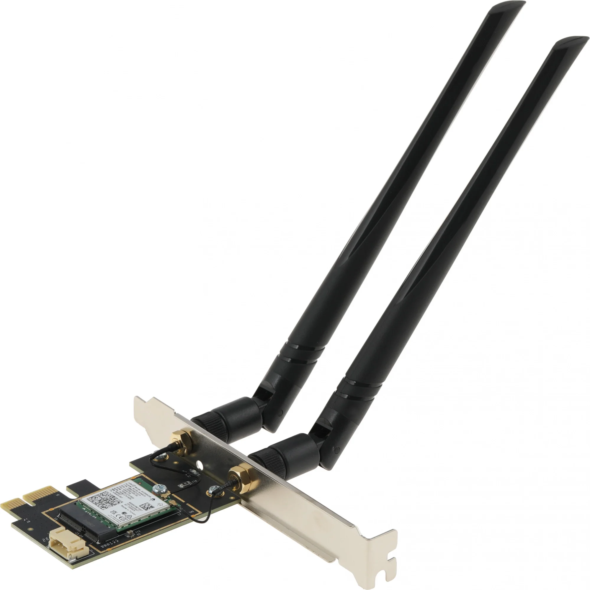 Адаптер беспроводной связи (Wi-Fi) CUDY AX3000 Wi-Fi 6 PCI Express Adapter 3000Mbps Wi-Fi 6 / Bluetooth 5.0 PCI Express Adapter, Intel AX200 module, 2T2R, 2402Mbps at 5GHz + 574Mbps at 2.4GHz, 802.11ax/ac/a/b/g/n, 2 detachable antennas, Ver 1.0