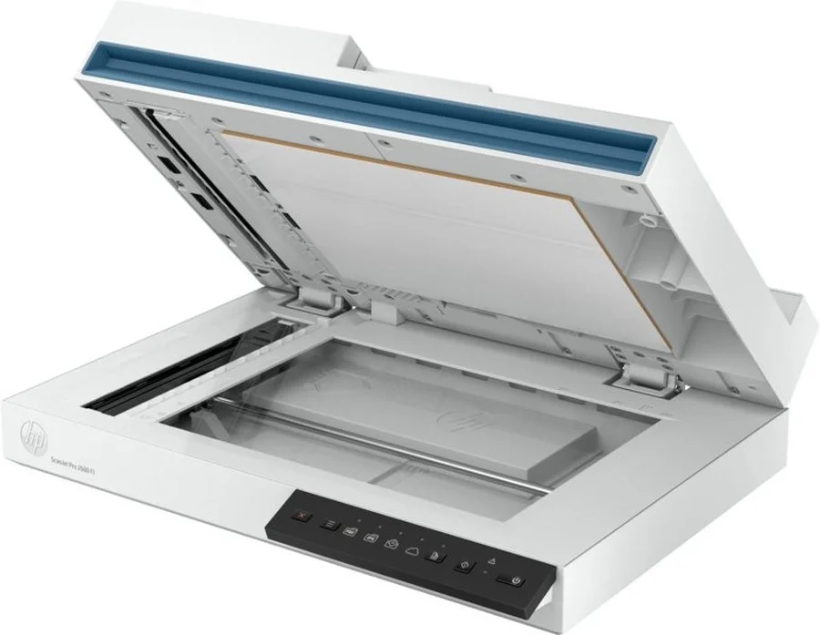 Сканер планшетный HP Scanjet Pro 2600 f1, A4, CIS, 600x600dpi, ДАПД 60 листов, ч/б 25 стр. или 50 изобр. в минуту (300dpi),цв. 25 стр/мин/50 изобр/мин, 48 бит, 24 бит, USB 2.0 (20G05A)