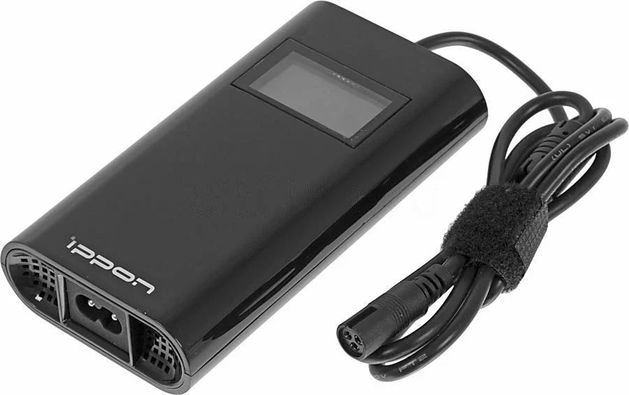 Блок питания Ippon D65U автоматический 65W 15V-19.5V 8-connectors 1.5A 1xUSB 2.1A от бытовой электросети LСD индикатор