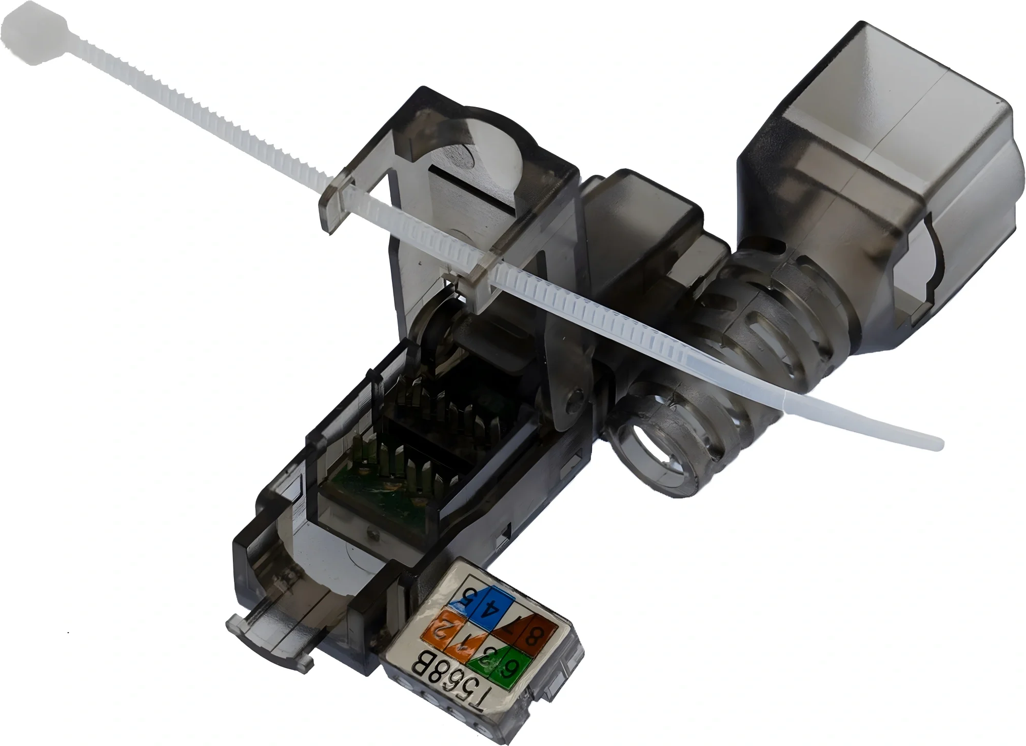 Коннектор Suprlan 10-0239-1, RJ45, кат.6A, UTP, с колпачком