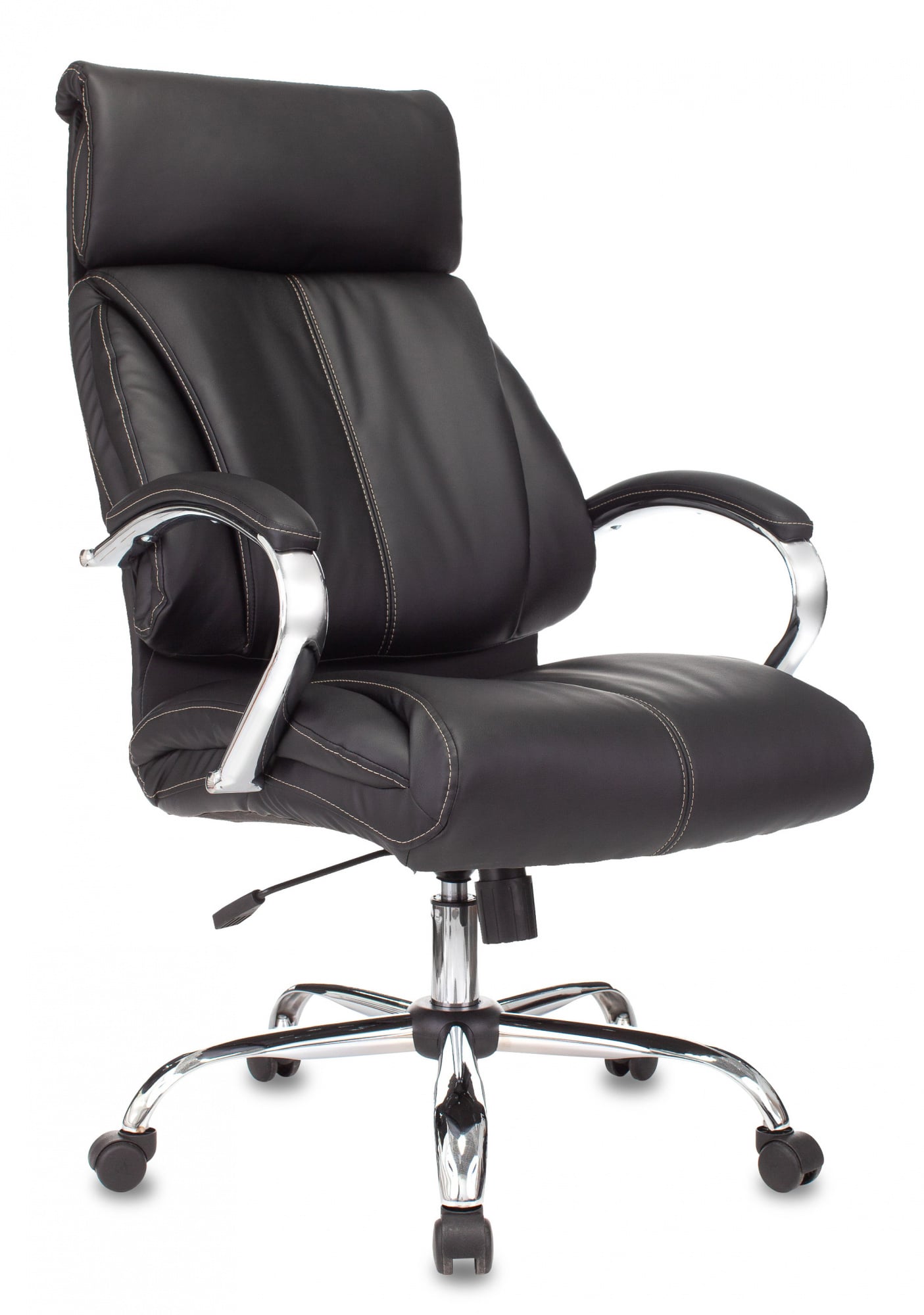 Кресло руководителя Бюрократ T-9904NSL/BLACK-PU, искусственная кожа, черный