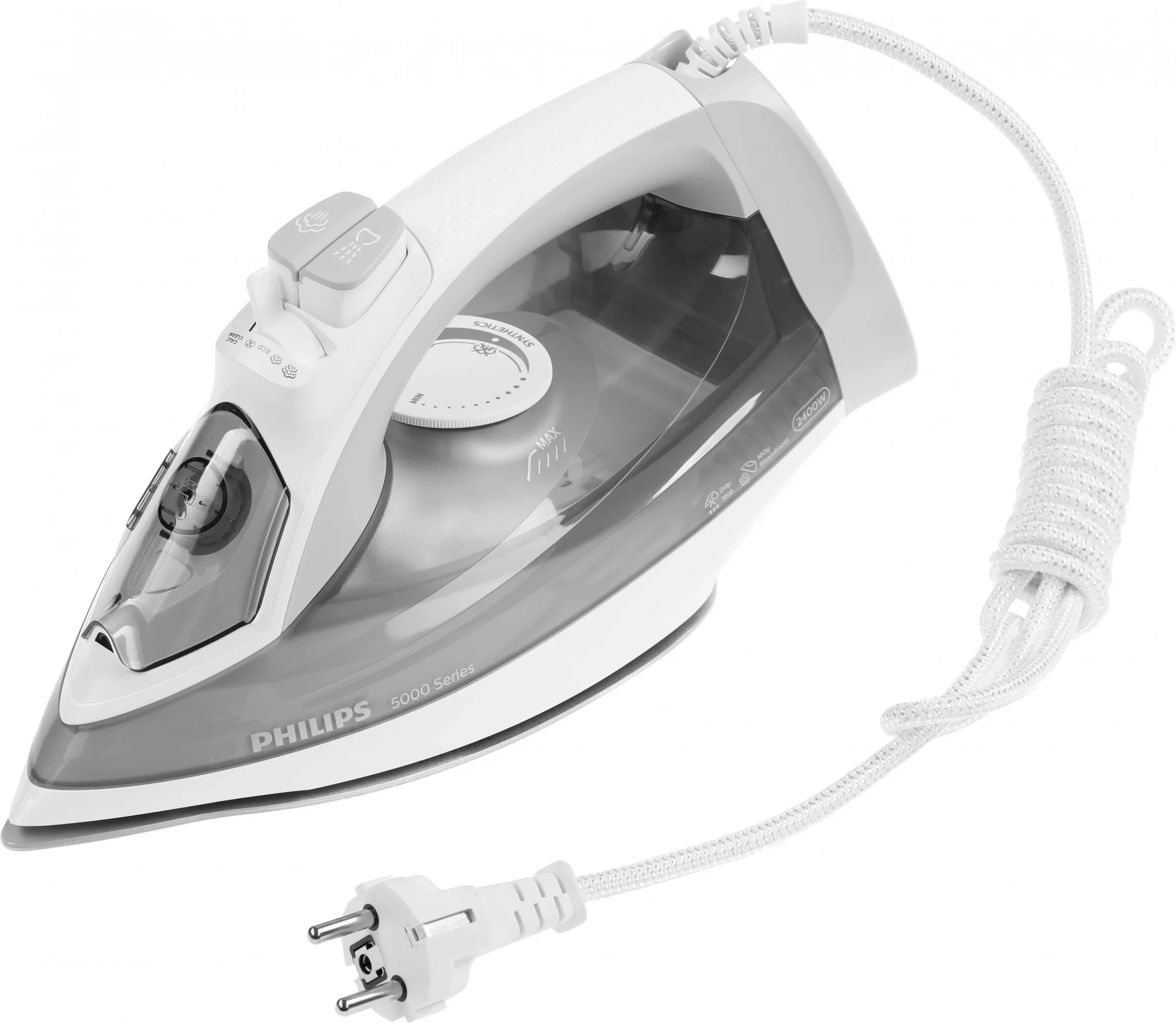 Утюг электрический Philips 2400 Вт, удар 160 г, пар 40 г/мин, 320 мл, SteamGlide Plus