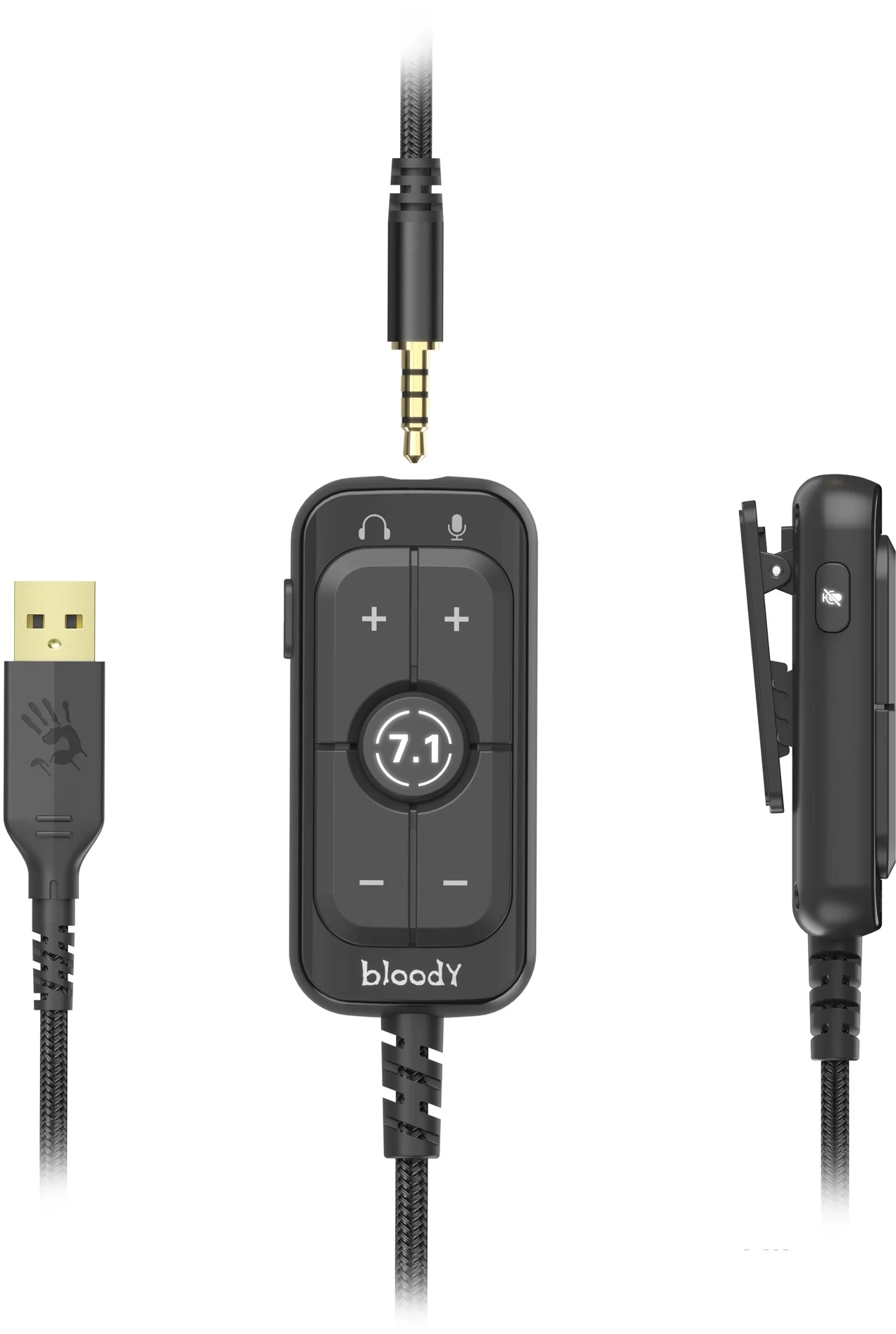 Наушники с микрофоном A4Tech Bloody M590i красный/черный 1м мониторные USB оголовье (M590I SPORTS RED)