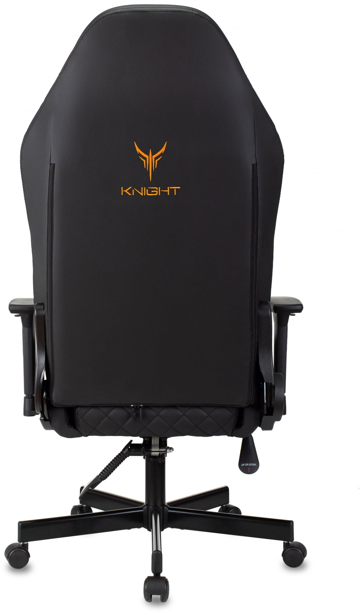 Кресло игровое Knight Rampart черный ромбик экокожа с подголов. крестов. металл