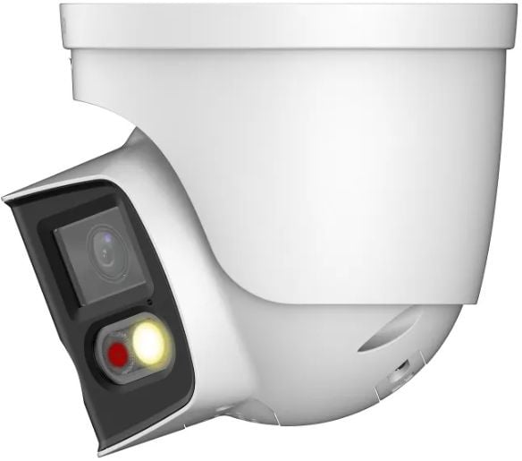 DAHUA DH-IPC-PDW3849P-A180-E2-AS-PV-0280B Уличная купольная IP-видеокамера DUO с ИИ и активным сдерживанием 2x 4Мп, 1/2.7” CMOS, моторизованный объектив 2.8мм, видеоаналитика, ИК 25м, LED 20м