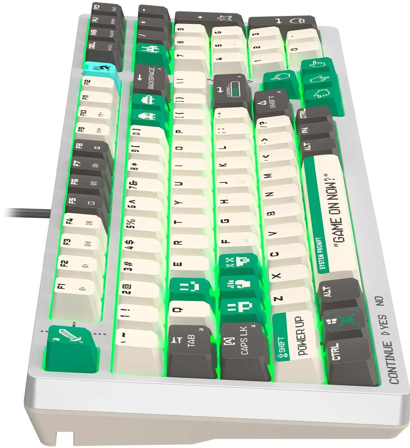 Клавиатура A4Tech S98 Pixels механическая серый/бежевый USB for gamer LED (S98) кабель 1.8м