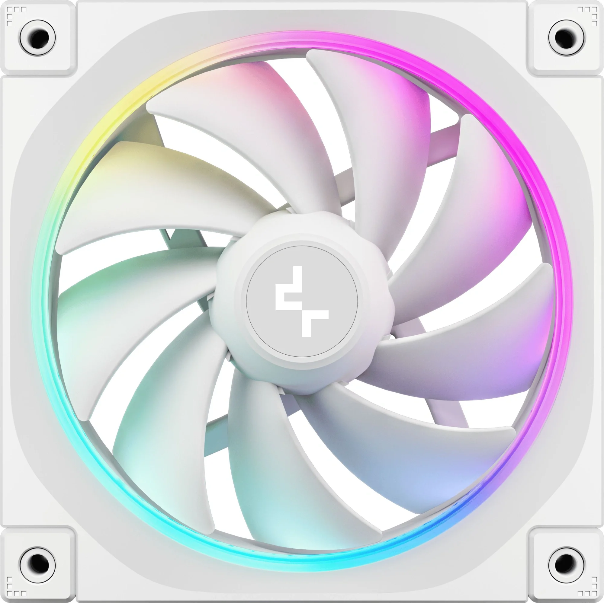 Вентилятор для корпуса Deepcool FL12 Wh ARGB 120х120x25 белый 4-pin 32дБ (R-FL12-WHAPN1-G) Ret