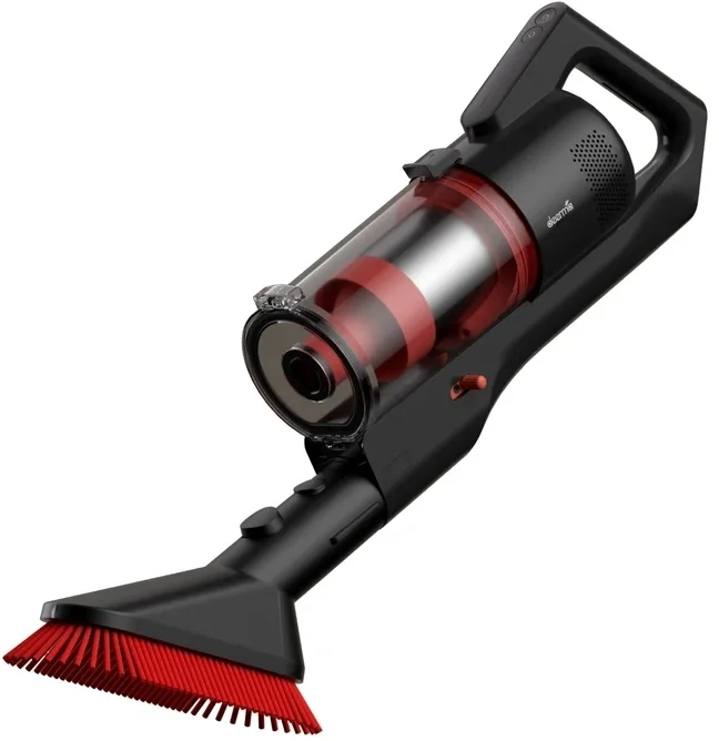 Пылесос вертикальный Deerma DEM-T20W черный, питание от аккумулятора, 80 Вт, уборка влажная/сухая, пылесборник 0.4 л, работа от АКБ max - 35 мин