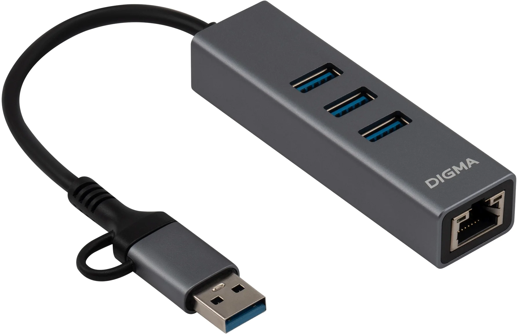 Сетевая карта Digma DLA-GEUCH3, 1xRJ-45, 1 Гбит/с (DLA-GEUCH3)