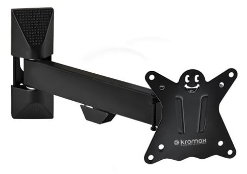 Kromax CASPER-103 black, Кр. стал. наст. для TV 10"-32", max 25 кг, 4 ст св., нак. +5°-15°, пов. 180°, от ст. 57-307 мм, max VESA 100x100 мм.