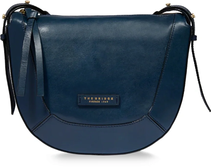Сумка женская The Bridge Fedora 04320501/YH  темно-синяя  натур.кожа