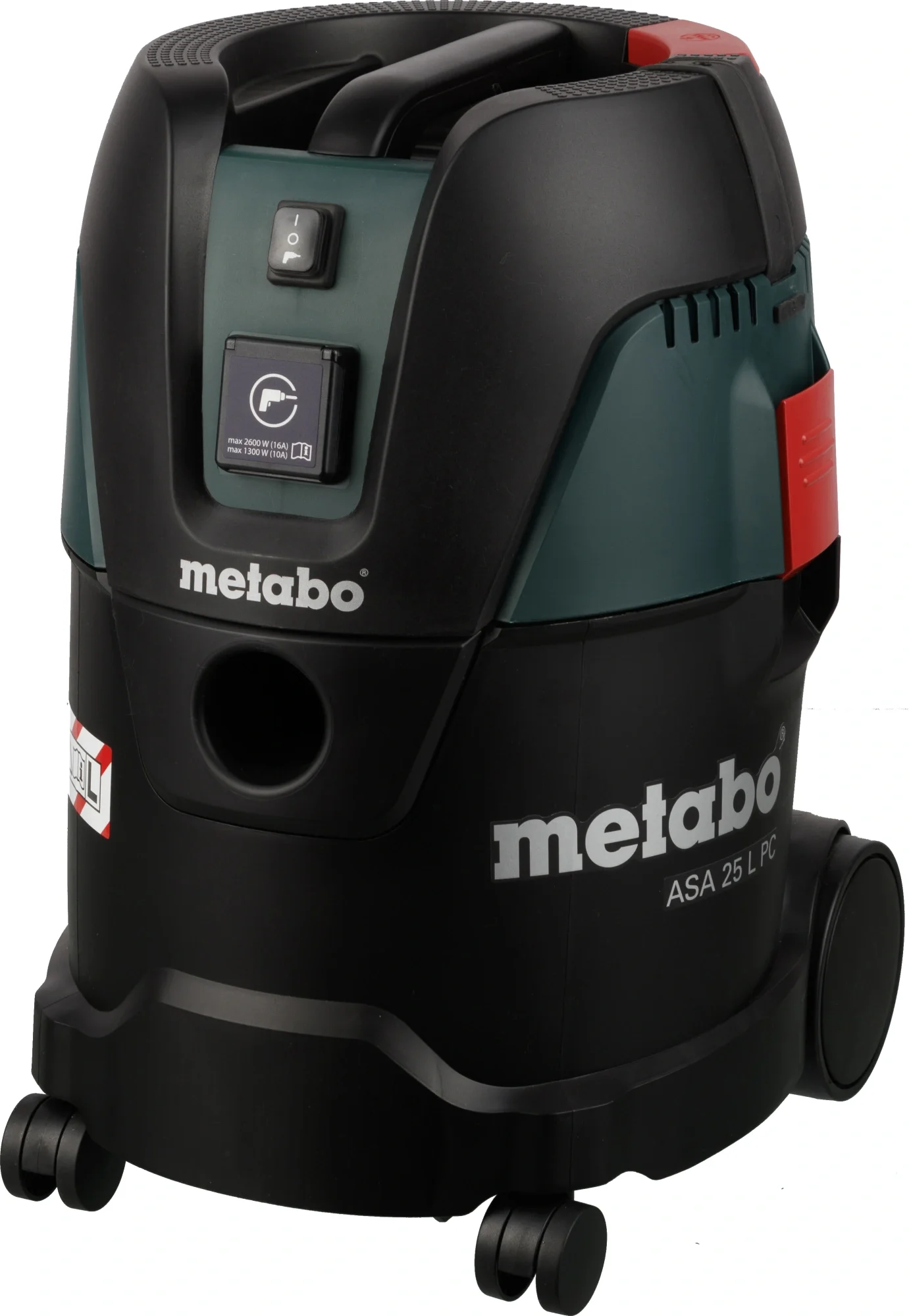Пылесос строительный Metabo ASA 25 L PC 602014000 Пылесос 1250вт,розетка,ручн.очистка, бак 25л, вес 8.3 кг