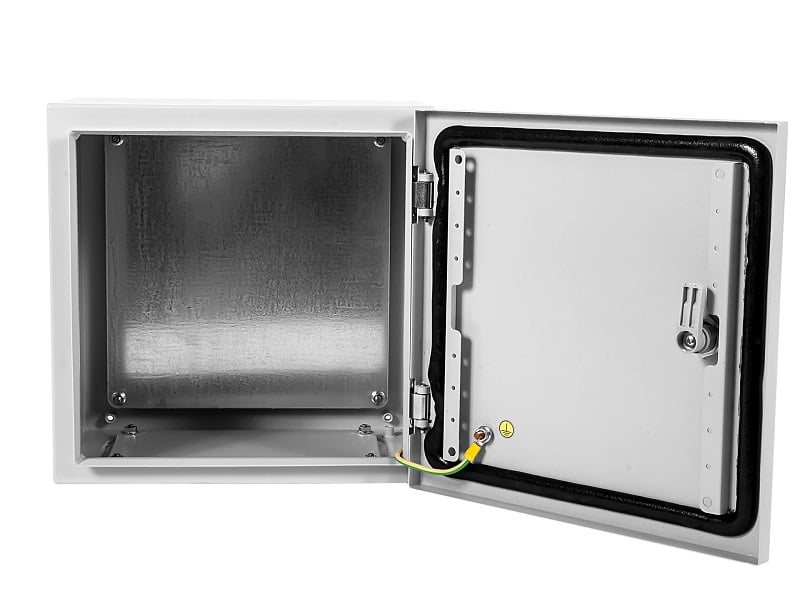 Шкаф электротехнический Elbox EMW-600.400.210-1-IP66 настенный 600мм 400мм 210мм IP66 IK10 несъемн.бок.пан. 100кг серый