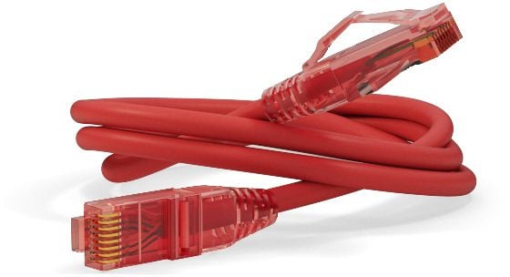 Кабельная сборка Hyperline  PC-LPM-UTP-RJ45-RJ45-C5e-5M-LSZH-RD Патч-корд U/UTP, Cat.5е (100% Fluke Component Tested), LSZH, 5м, красный