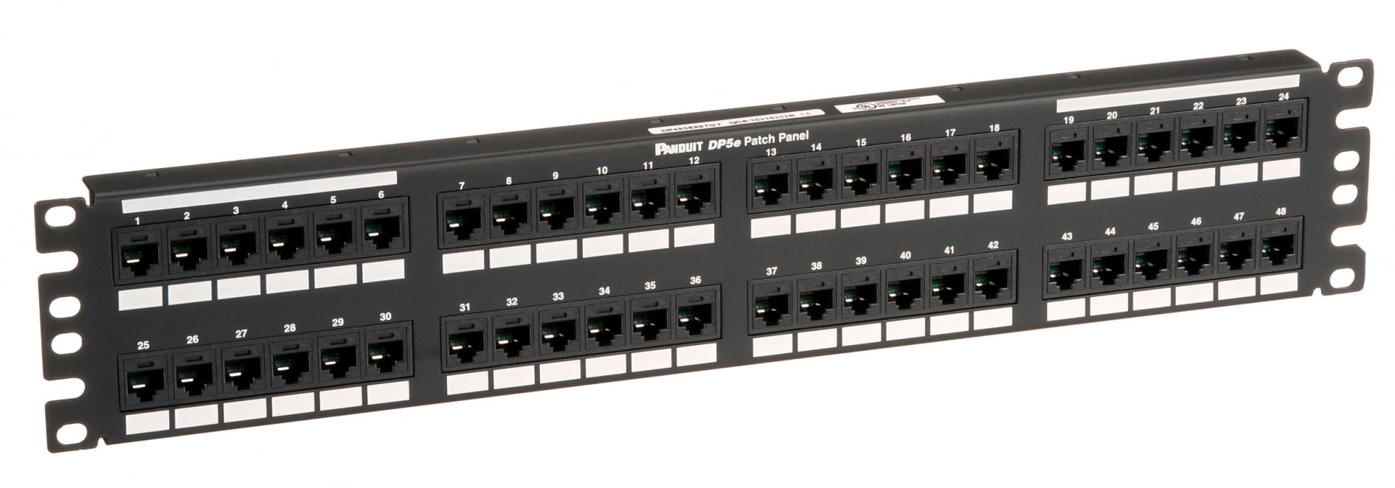 Патч-панель Panduit DP485E88TGY, 19", 2U, 48xRJ-45, кат.5e