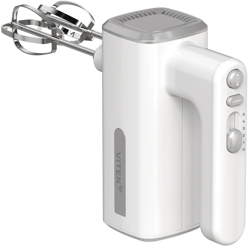 Миксер ручной Vitek VT-HM5005  800Вт  белый/серебристый