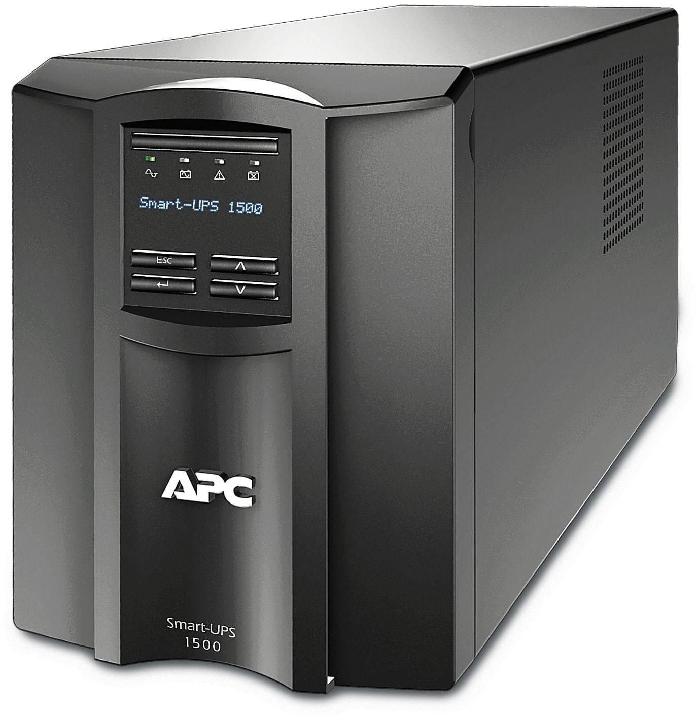 SMT1500IC - Источник бесперебойного питания, APC, Smart-UPS SMT1500IC, Линейно-интерактивный, Мощность 1500ВА/1000Вт, Напольный, 230В, Вых: 8 x IEC C13, RBC7, SmartConnect Port+SmartSlot, AVR, LCD, Чёрный
