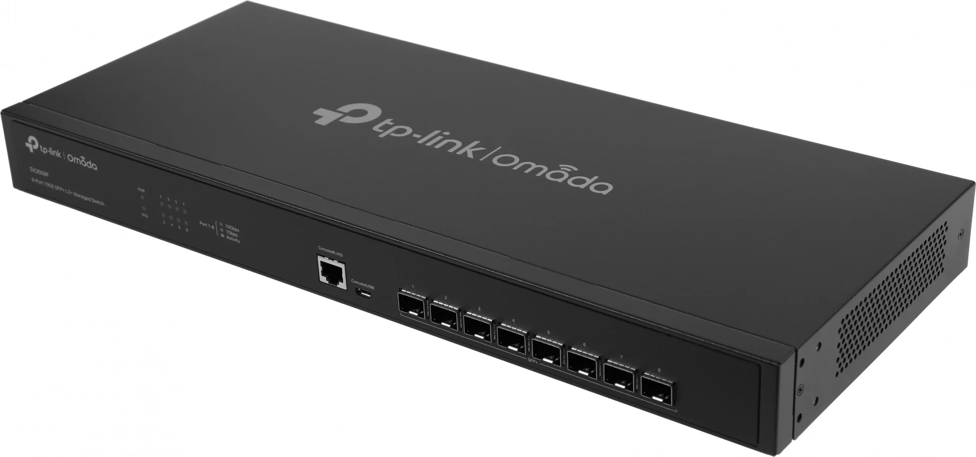 Коммутатор Управляемый TP-Link - SX3008F, Layer 2 Plus, 8-SFP+, SNMP, telnet, Web, CLI, в стойку, SX3008F