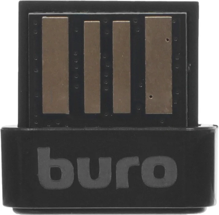 Адаптер Bluetooth USB Buro BU-BT531-nano, BT5.3+EDR class 1.5, 20м, черный